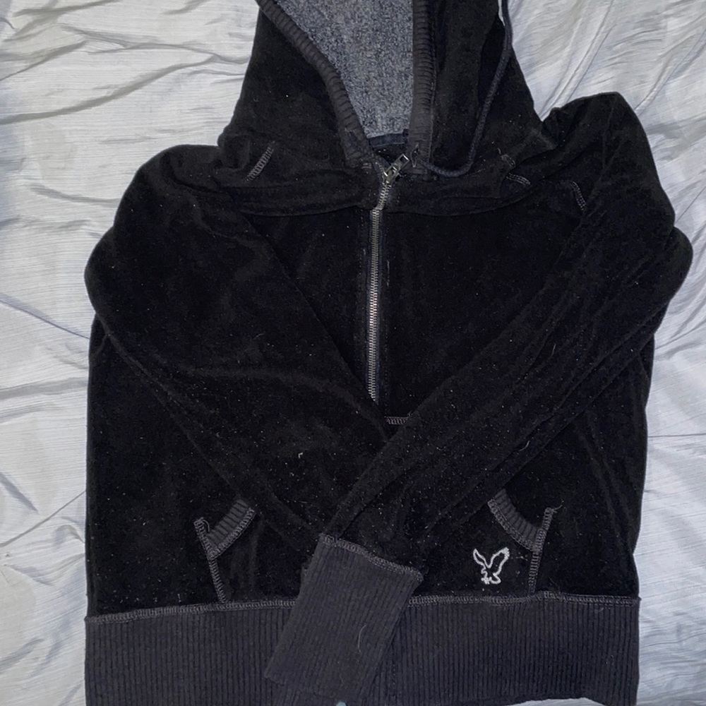 Sherpa zipped sweatshirt